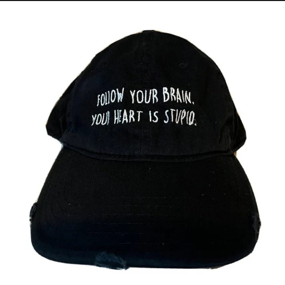 Spencer’s Unisex Distressed Baseball Cap.